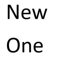 NEW ONE
