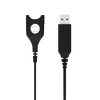 Cablu audio EPOS USB-ED 01, USB Type-A - ED (deconectare ușoară), Negru