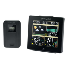 Smart senzor de temperatura și umiditate MUSE M-085WS, Negru