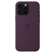 Apple iPhone 16 Pro Max Silicone Case with MagSafe-Plum ,ModelA3313 EU