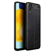 Husă Xcover Samsung Galaxy A03 core - Leather, Negru