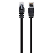 Patch cord Cablexpert PP12-0.25M/BK, CAT5e UTP, 0,25m, Negru
