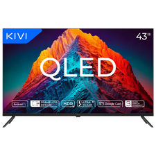 43" QLED SMART TV KIVI 43U770QB, 3840x2160 4K UHD, Android TV, Negru