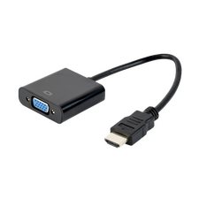 Convertor Video Cablexpert A-HDMI-VGA-04, HDMI (M) - VGA D-Sub, 0,15m, Negru