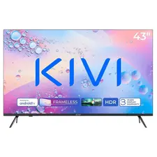 43" LED SMART TV KIVI 43U760QB, Real 4K, 3840x2160, Android TV, Black