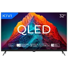 32" LED SMART TV KIVI 32F770QB, QLED, 1920x1080 FHD, Android TV, Black