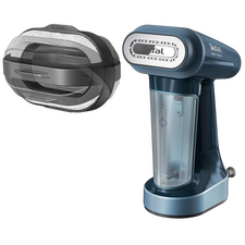 Aparat de călcat vertical cu aburi Tefal DT8755E0, Albastru