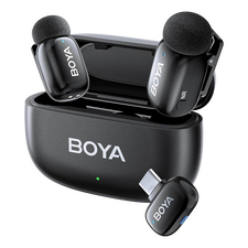 Microfon portabil pentru înregistrare vocală Boya mini 2-02, Fără fir, Negru