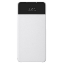 Husă tip carte Samsung S View Wallet Cover pentru Galaxy A72, Alb