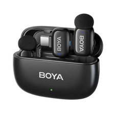 Microfon portabil pentru înregistrare vocală Boya Mini 2-02, Fără fir, Argintiu