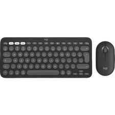 Set Tastatură + Mouse Logitech Pebble 2 Combo pentru MAC, Fără fir, Negru