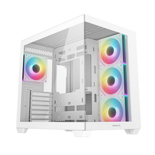 Компьютерный корпус Deepcool CG530 4F, Midi-Tower, Без блока питания, Белый