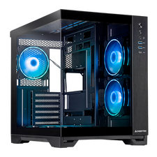 Carcasă PC Chieftec Visio, Midi-Tower, Fără PSU, Negru