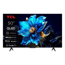 50" QLED SMART TV TCL 50T69C, 3840x2160 4K UHD, Google TV, Negru