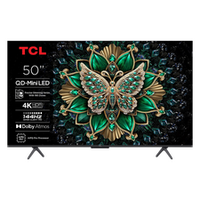 50" MiniLED SMART TV TCL 50C61K, 3840x2160 4K UHD, Google TV, Negru