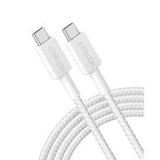 Кабель для зарядки и передачи данных Anker A81H5G21, USB Type-C/USB Type-C, 0,9м, Белый