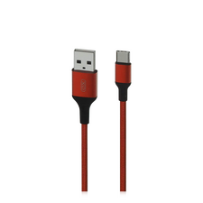 Cablu încărcare și sincronizare XO NB143, USB Type-A/USB Type-C, 2m, Roșu