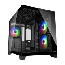 Carcasă PC Cougar FV150 Mini RGB, Mini-Tower, Fără PSU, Negru