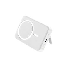 Foneng Power Bank Pliant Kickstand Magnetic Wireless 10000 mAh, 15W + PD20W, alb