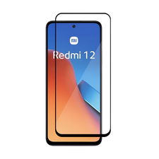 Cască Diamond Glass 5D Redmi 12, negru