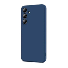 WOO Caz lichid silicon Samsung A55 5G, albastru