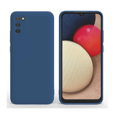 Husă pentru cască Liquid Silicone Samsung A02S, albastru