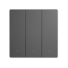 Întrerupător de perete inteligent Wi-Fi Sonoff SwitchMan M5 3 Gang (fir neutru), Dim Gray