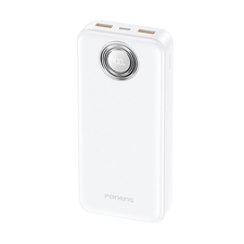 Foneng Power Bank cu afișaj digital 20000 mAh, 22.5W, alb