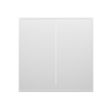 Moes Zigbee Star Feather Smart Push Button Switch 2 Gang (fir neutru), alb