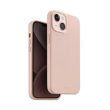 Husă Uniq pentru iPhone 15 Hybrid Magclik Charging Lino Hue, roz
