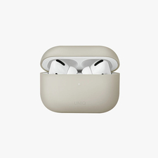 Husă Uniq Silicon Lino Hybrid Beige pentru AirPods Pro, Ivory