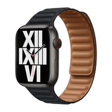 Curea Apple Watch din piele 38/40/41mm M/L negru
