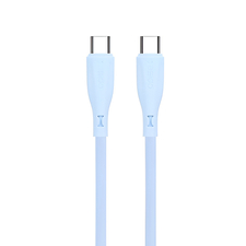 Yesido Cablu silicon lichid Seria Type-C la Type-C 60W 1m, albastru