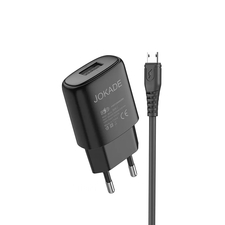Jokade Încărcător de perete cu cablu USB la Micro-USB cu un singur port 3A Kaer, negru