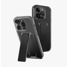 Uniq Case pentru iPhone 15 Pro Heldro Mount cu suport, Smoke