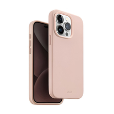 Husă Uniq pentru iPhone 15 Pro Hybrid Magclik Charging Lino Hue, roz