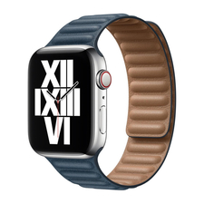 Curea Apple Watch din piele 38/40/41mm M/L Albastru
