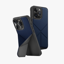 Uniq Case Hybrid Magclick Charging Transforma pentru iPhone 15 Pro, albastru