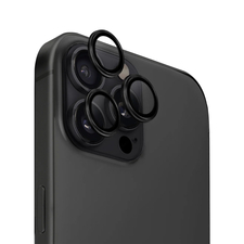 Uniq Optix Aluminium Camera Lens Protector pentru iPhone 16 Pro/16 Pro Max, negru