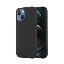 WOO Caz lichid silicon iPhone 13, negru