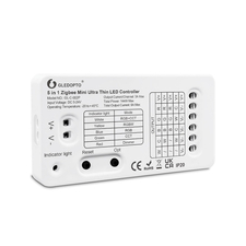 Gledopto ZigBee Pro Ultra Thin Mini 5in1 LED Strip Controller CCT/RGB/RGBW/RGBCCT/Single Color (GL-C-002P(6A/CH)), DC5~24V, 6A/CH, ieșire maximă 144W