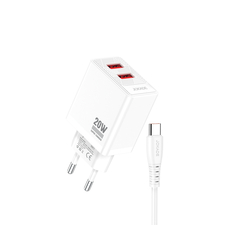 Jokade Încărcător de perete 1*USB-A 5A, 20W cu cablu Type-C JB088, alb