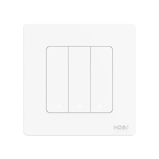 Moes Zigbee Star Ring Smart Push Button Swicth 3 Gang CR2032, alb