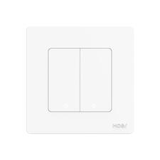 Moes Zigbee Star Ring Smart Push Button Swicth 2 Gang CR2032, alb