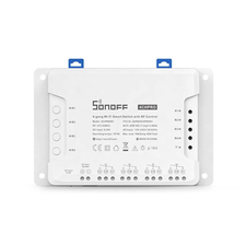 Întrerupător inteligent Sonoff Wi-Fi 4-Gang cu control RF 4CHPROR3