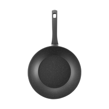 Ambiton, Wok, Silverstone, 28 cm, Qualum Basic Stone, aluminiu