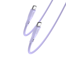 Yesido Cablu silicon lichid Seria Type-C la Type-C 60W 1m, violet