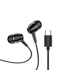 Ksiga Căști tip C cu microfon Jiaxuan KSC-1296, negru
