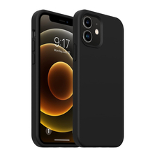Husă pentru cască Liquid Silicone iPhone 12 Mini, negru