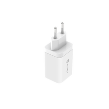 Încărcător de perete pentru cască GaN 2*Type-C 45W 6A, alb